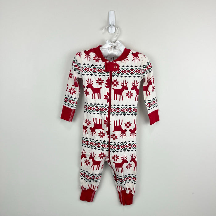 Hanna Andersson Holiday Dear Deer HannaJams Sleeper75 cm 12-18 Months