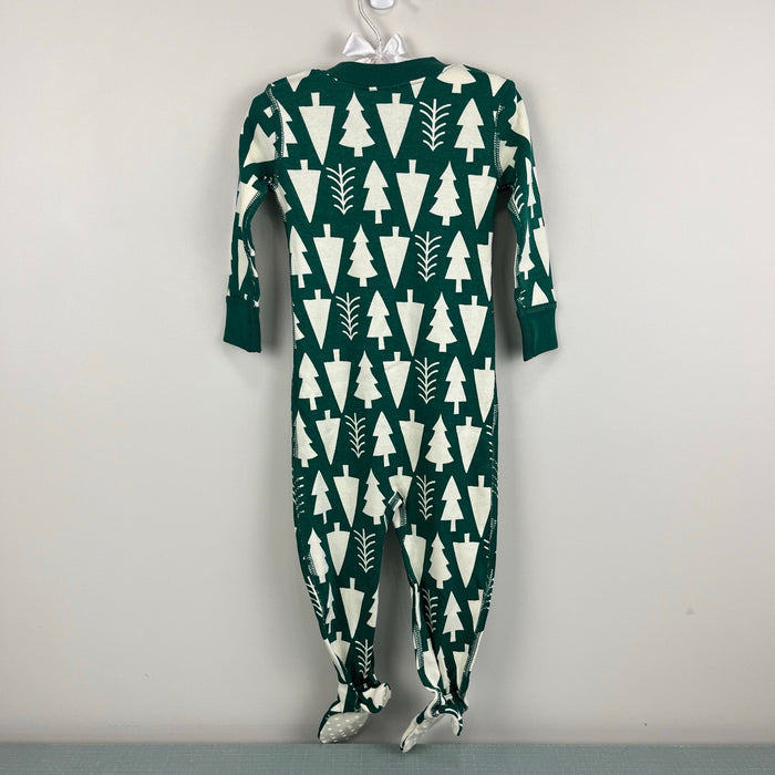 Hanna Andersson Holiday Footed HannaJams Sleeper Winter Green 75 12-18 Months NWT