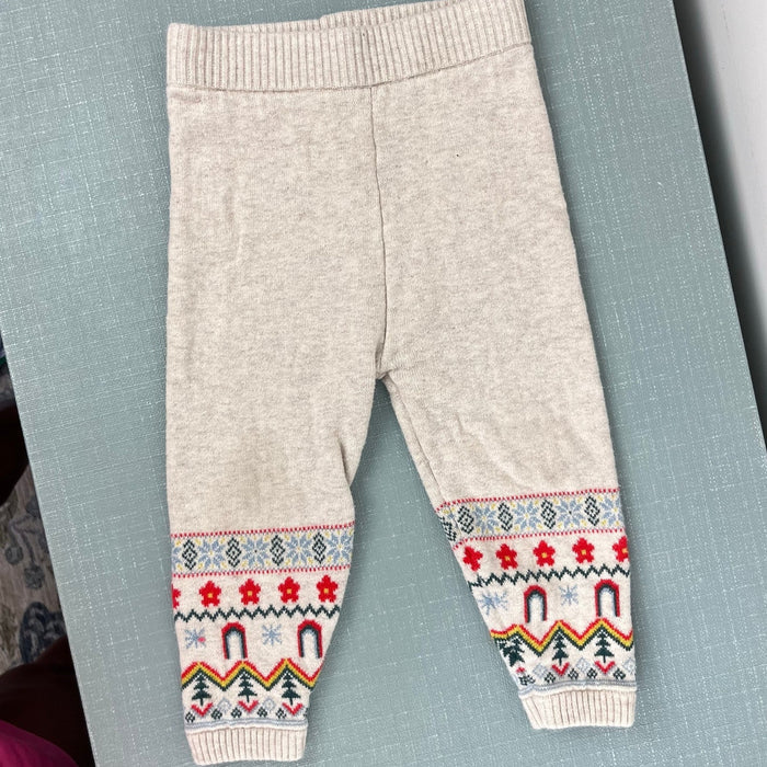 Hanna Andersson Novelty Holiday Sweater Set Rainbow Gnomes 80 cm 18-24 Months