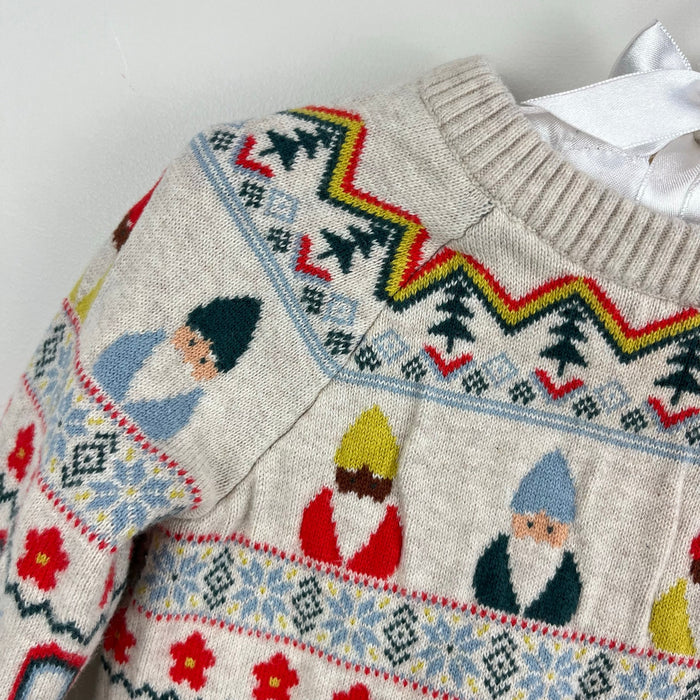 Hanna Andersson Novelty Holiday Sweater Set Rainbow Gnomes 80 cm 18-24 Months