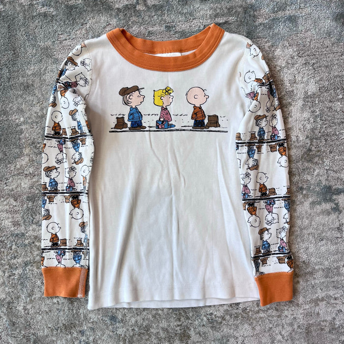 Hanna Andersson Peanuts Fall Long John Pajamas 110 cm 5T
