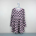 Hanna Andersson Pink Black Cat Long Sleeve Dress 130 cm 8