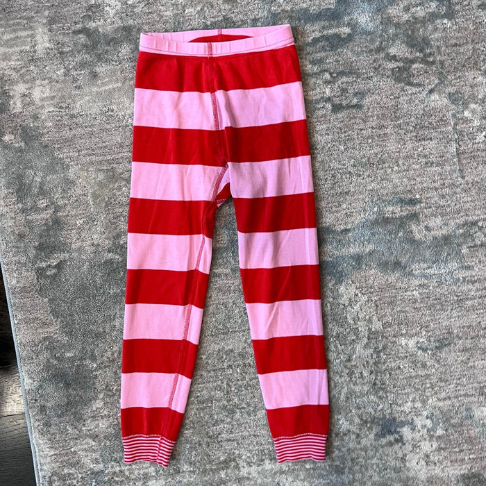 Hanna Andersson Pink Stripe Long John Pajamas 120 cm 6-7