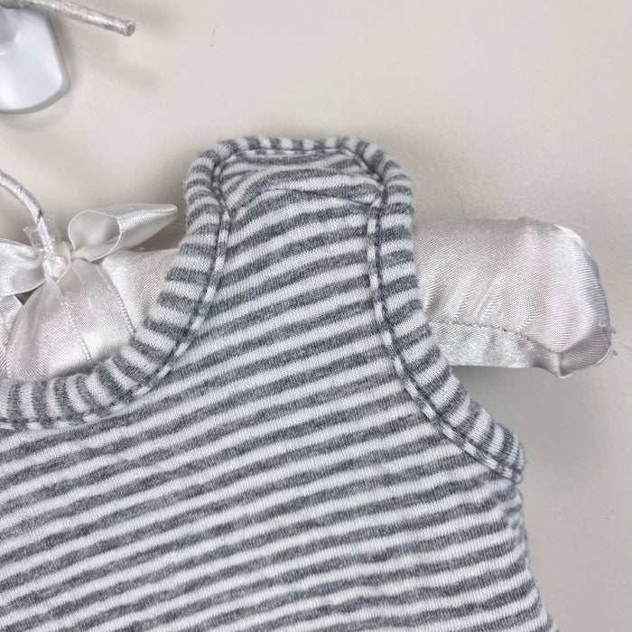 Hanna Andersson Reversible Overalls In Organic Cotton Heather Gray Newborn