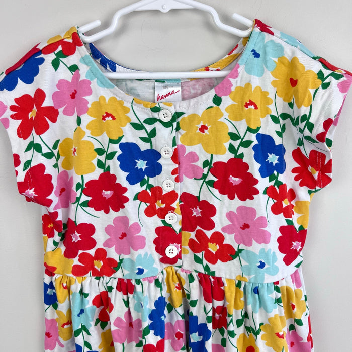 Hanna Andersson Short Sleeve Floral Play Dress 130 cm 8