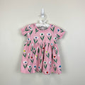 Hanna Andersson Short Sleeve Floral Play Dress Dress 80 cm 18-24 Months