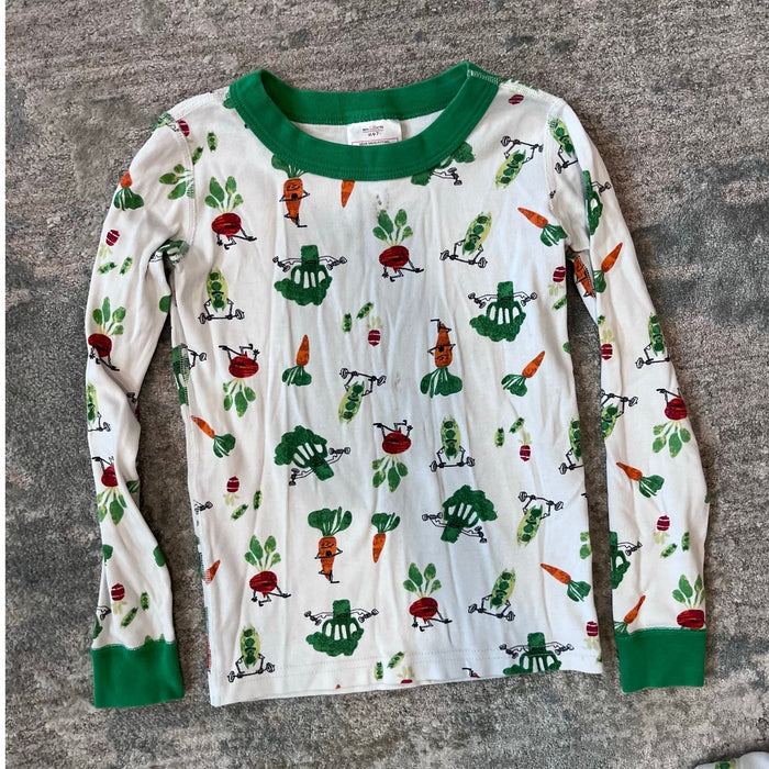 Hanna Andersson Strong Veggies Long John Pajamas 120 cm 6-7