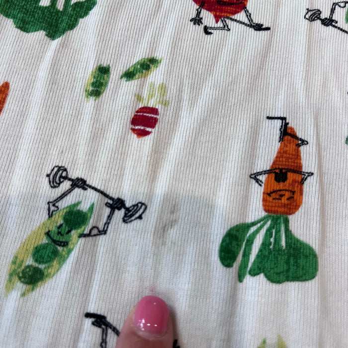 Hanna Andersson Strong Veggies Long John Pajamas 120 cm 6-7