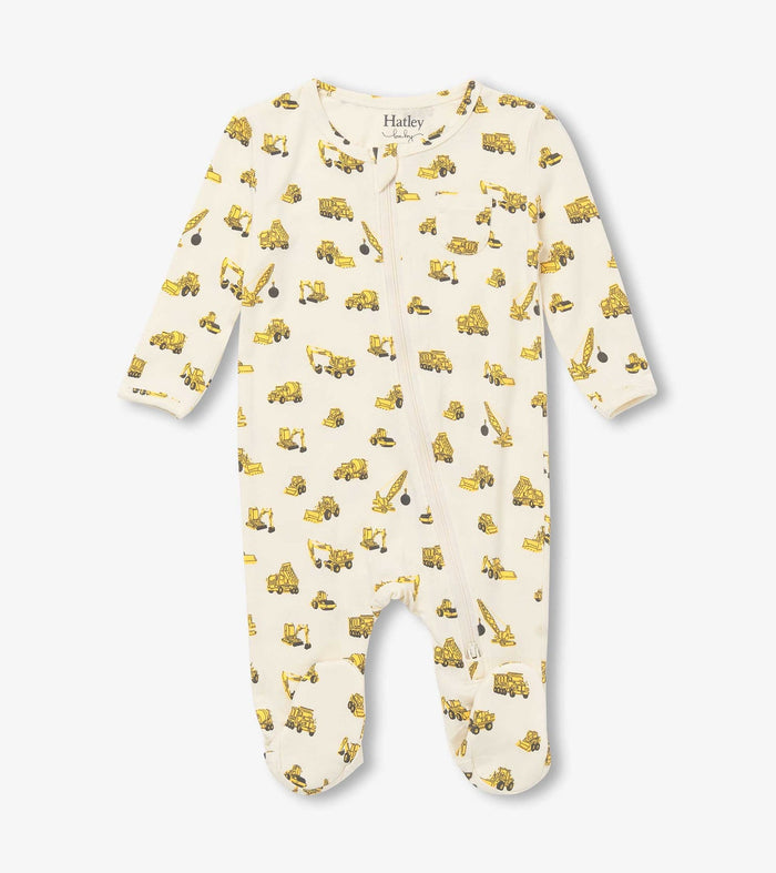 Hatley Baby Boys Under Construction Footed Sleeper