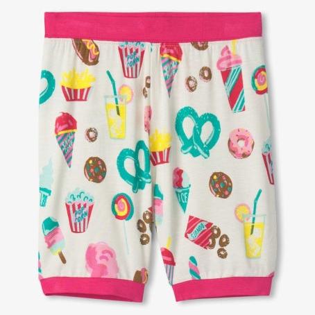 Hatley Carnival Treats Bamboo Short Pajama Set | Tender Yellow