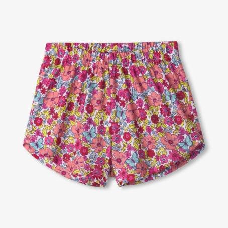 Hatley Groovy Flowers Short Sleep Set | Flamingo Pink