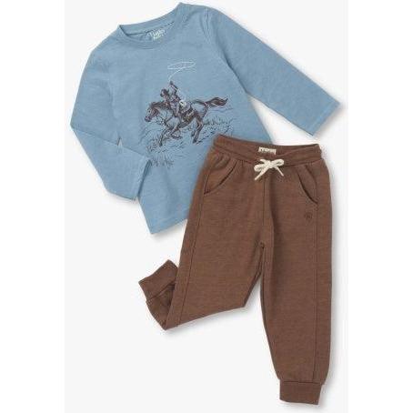 Hatley Ranch Graphic Tee And Jogger Set