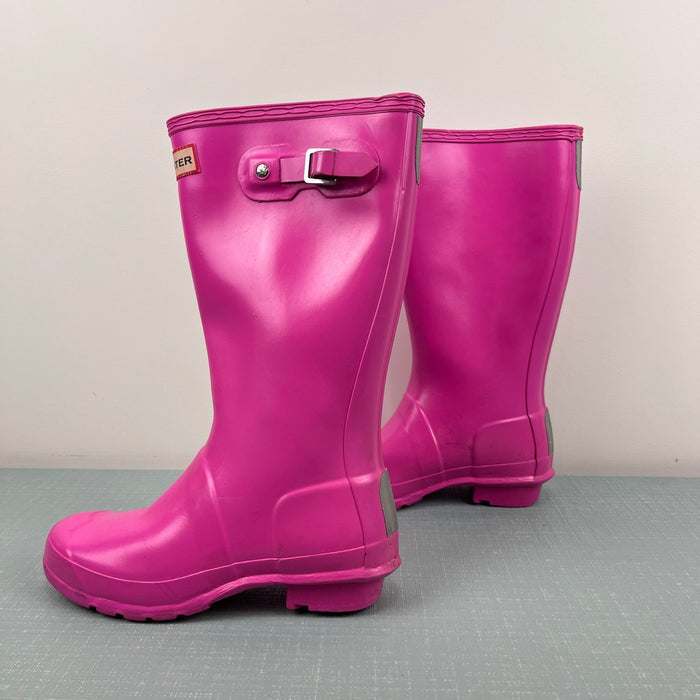 Hunter Kids Original Gloss Tall Rain Boots Pink 3