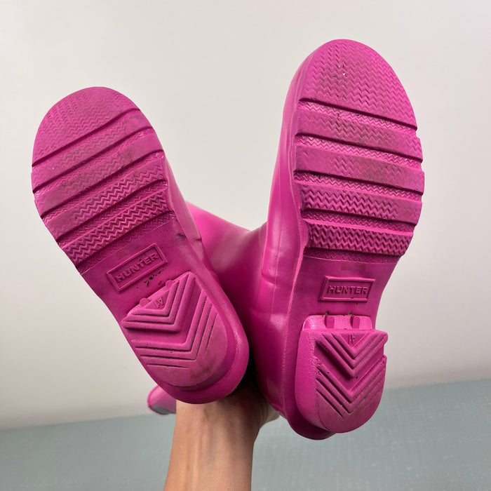 Hunter Kids Original Gloss Tall Rain Boots Pink 3
