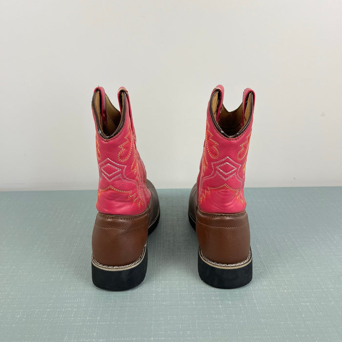 Itasca Girls Western Buckaroo Cowboy Boots Deputy Pink 4