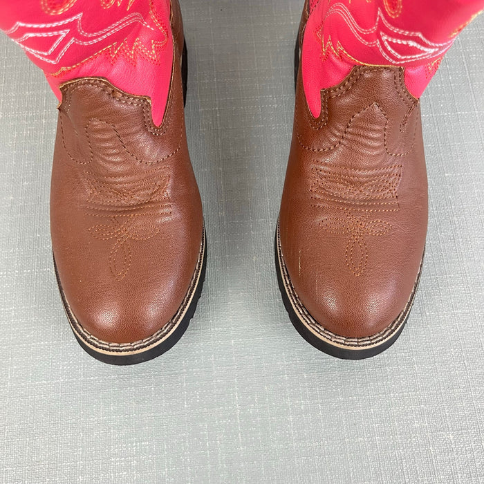 Itasca Girls Western Buckaroo Cowboy Boots Deputy Pink 4