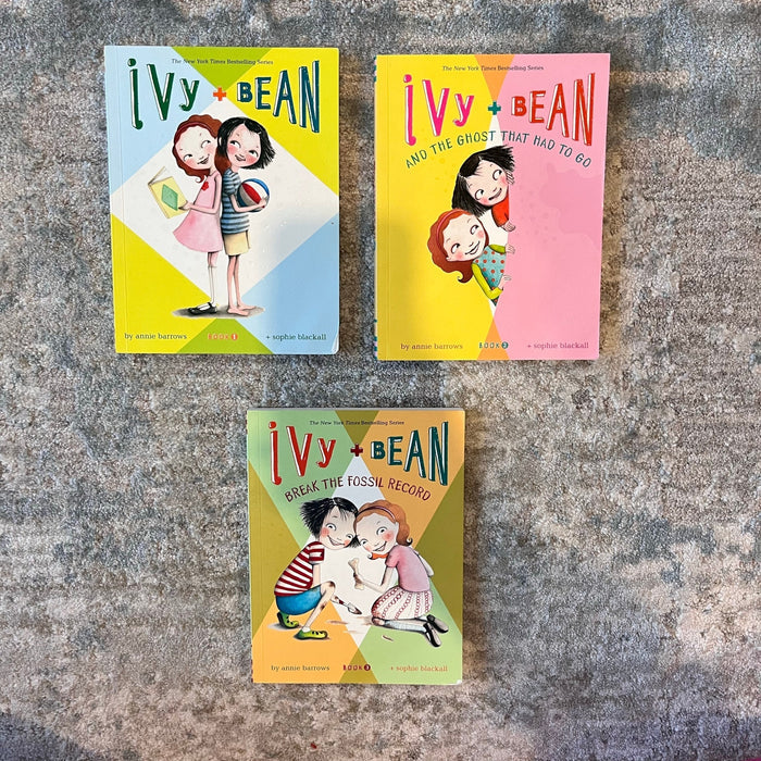 Ivy and Bean 3 Chapter Book Lot #1-3 Annie Barrows