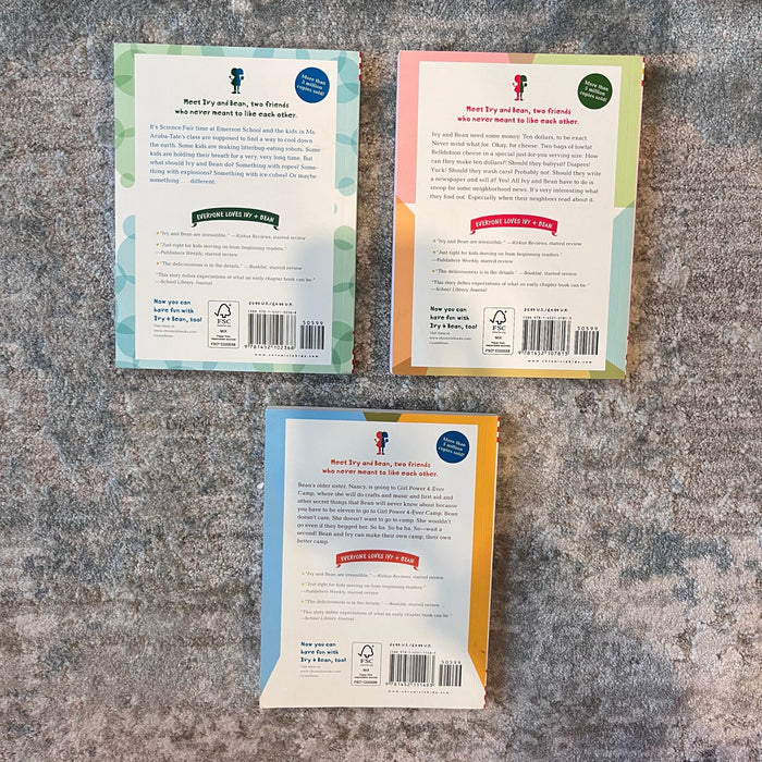 Ivy and Bean 3 Chapter Book Lot #7-9 Annie Barrows