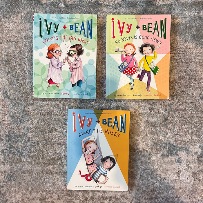 Ivy and Bean 3 Chapter Book Lot #7-9 Annie Barrows