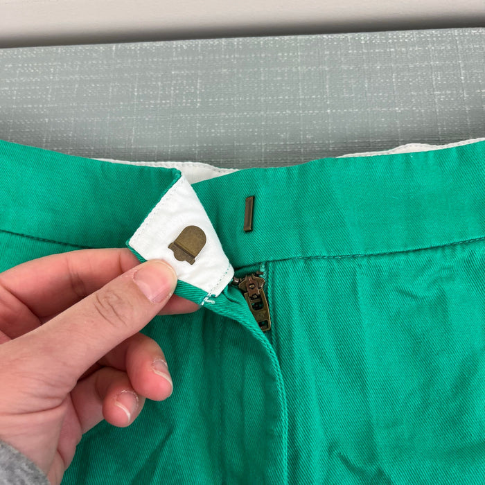J. Crew Girls Green Scalloped Hem Shorts 10