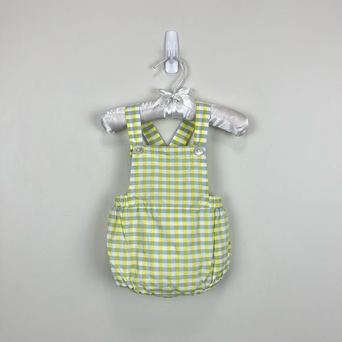 Jacadi Paris Plaid Sun Suit Romper 6 Months