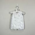 Jacadi Paris White Elephant Shortall Romper 3 Months
