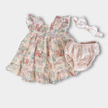 Janie and Jack Baby Coastal Getaway Dress & Soft Headband Pale Pink 3-6 Months