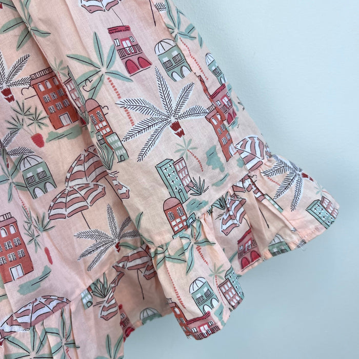 Janie and Jack Baby Coastal Getaway Dress & Soft Headband Pale Pink 3-6 Months