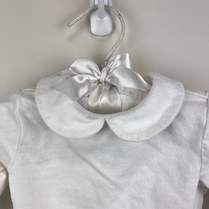 Janie and Jack Baby Peter Pan Collar Bodysuit Ivory 6-12 Months