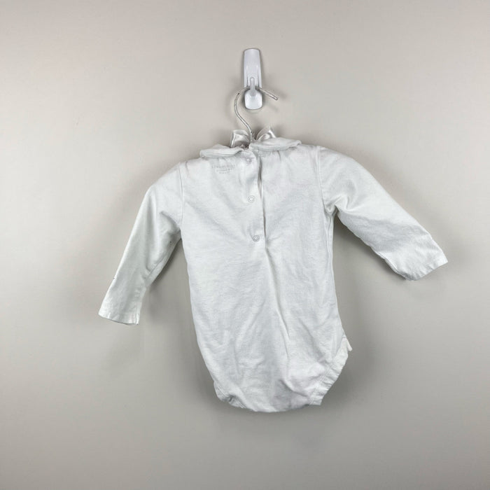 Janie and Jack Baby Peter Pan Collar Bodysuit Ivory 6-12 Months