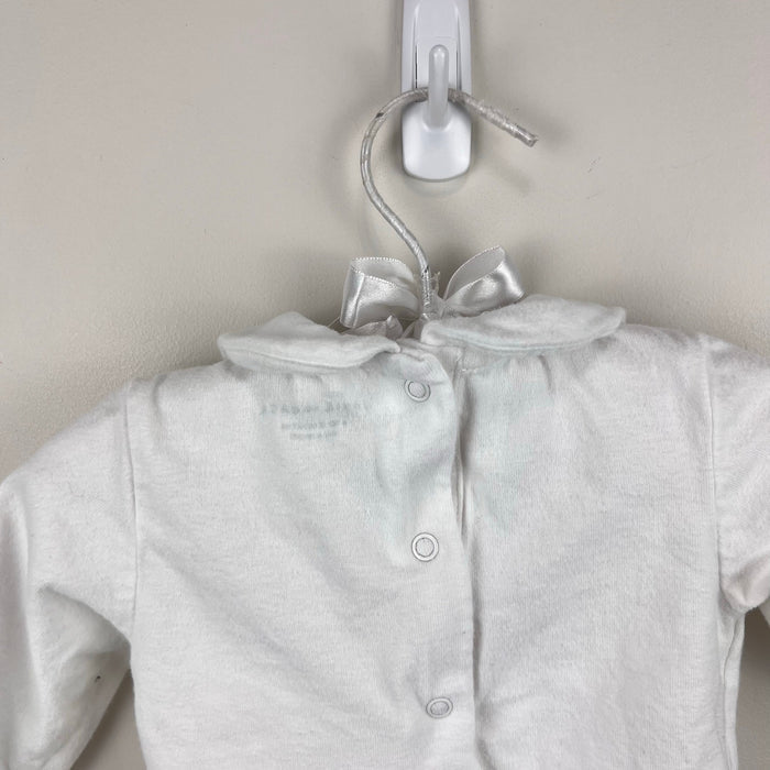 Janie and Jack Baby Peter Pan Collar Bodysuit Ivory 6-12 Months