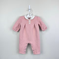 Janie and Jack Baby Quilted Bow One-Piece Peachskin Pink 3-6 Months