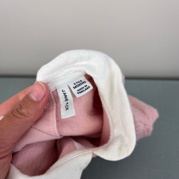 Janie and Jack Baby Quilted Bow One-Piece Peachskin Pink 3-6 Months