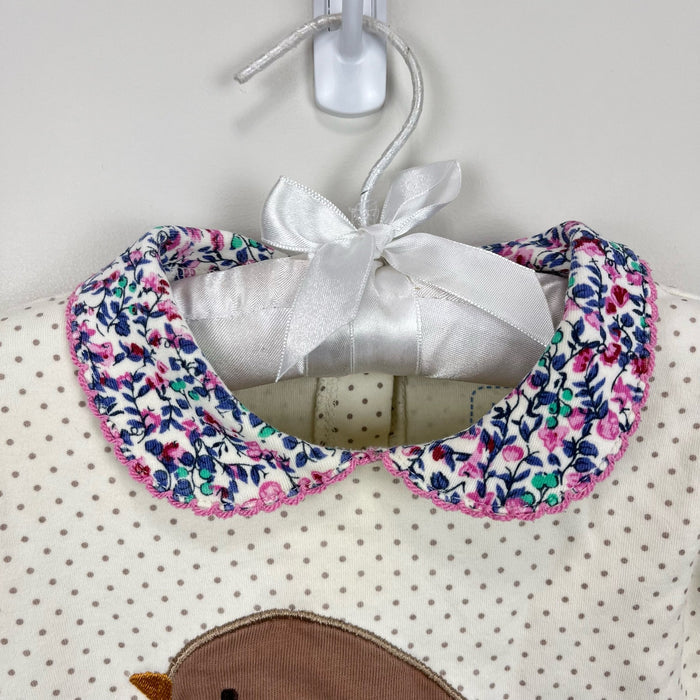 JoJo Maman Bebe Ditsy Floral Bird Footie 0-3 Months