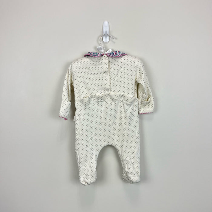 JoJo Maman Bebe Ditsy Floral Bird Footie 0-3 Months