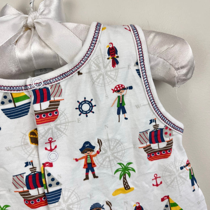 Kissy Kissy Pima Cotton Pirate Print Sleeveless Playsuit Romper 0-3 Months