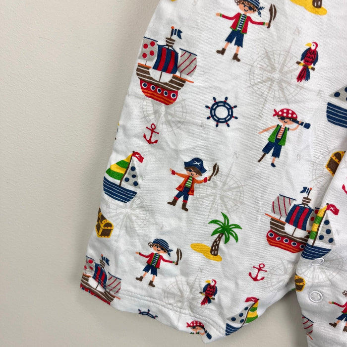Kissy Kissy Pima Cotton Pirate Print Sleeveless Playsuit Romper 0-3 Months