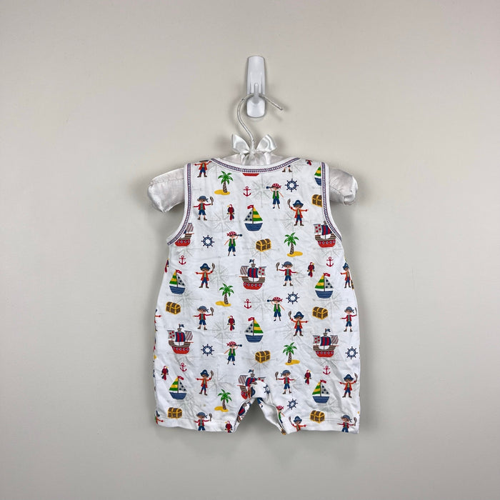 Kissy Kissy Pima Cotton Pirate Print Sleeveless Playsuit Romper 0-3 Months