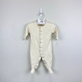Kissy Kissy Premier Yellow Stripe Embroidered Duck Footie 3-6 Months