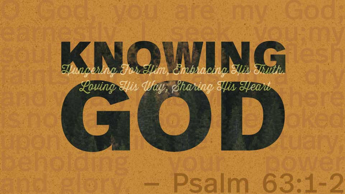 Knowing God: A 4-Lesson Bible Study For Guys