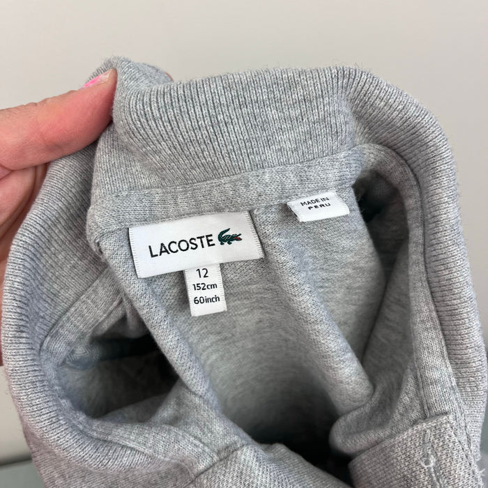 Lacoste Kids Cotton Pique Polo Shirt Gray 12 152 cm