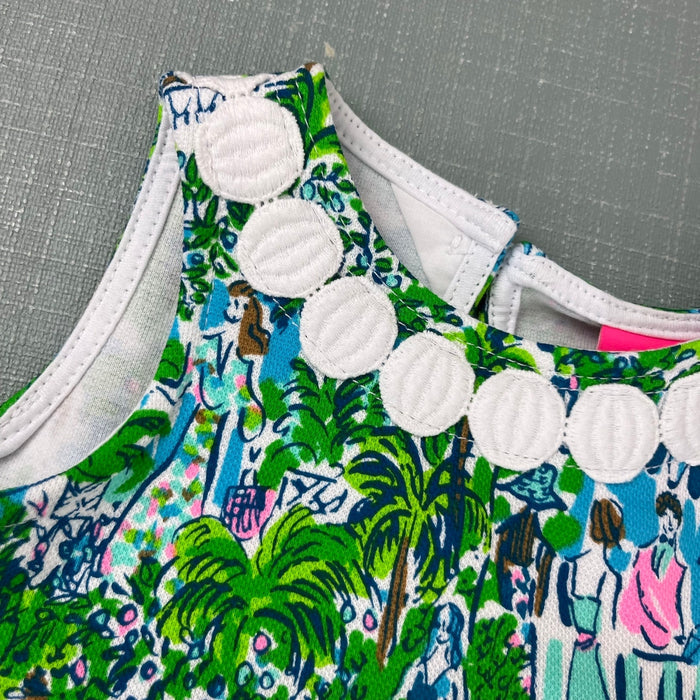 Lilly Pulitzer Baby Knit Shift Dress Sprout Green on Holiday 12-18 Months NWT