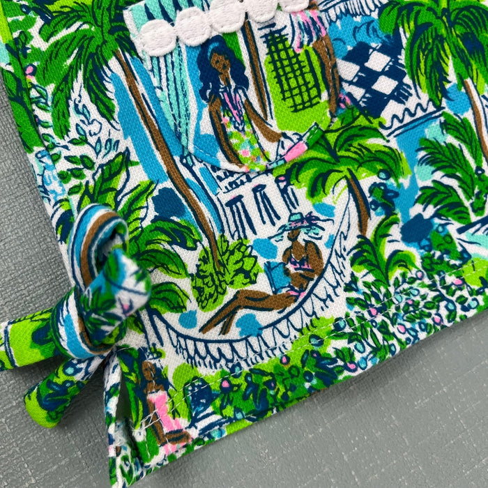 Lilly Pulitzer Baby Knit Shift Dress Sprout Green on Holiday 12-18 Months NWT