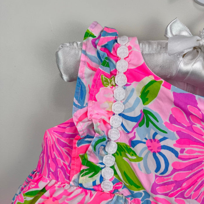 Lilly Pulitzer Girls Annabelle Infant Dress Multi Take It From Your Mums 12-18 months