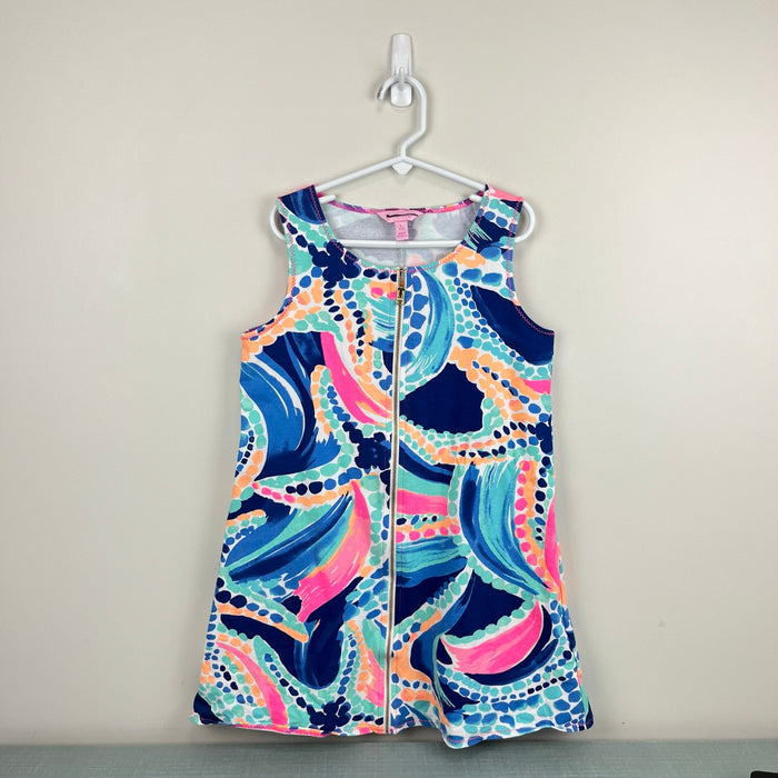 Lilly Pulitzer Girls Camryn Dress Multi Ocean Jewels L 8-10