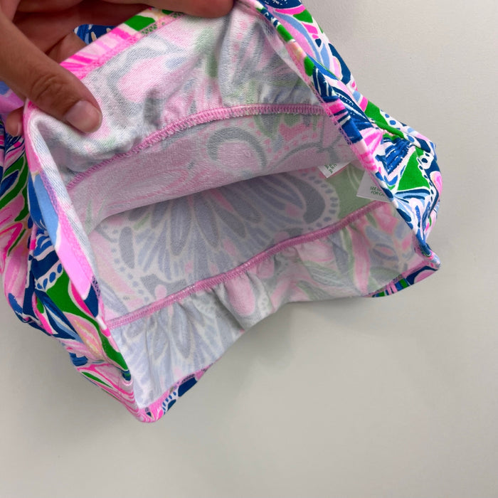 Lilly Pulitzer Girls Dominique Infant Shift Dress Gecko Green Tiger Sunrise 3-6 Months