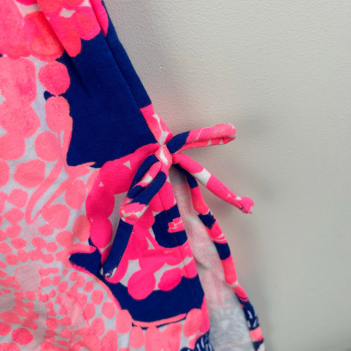 Lilly Pulitzer Girls Ikat Blue Mocean Engineered Mini Donna Dress L 8-10 NWT