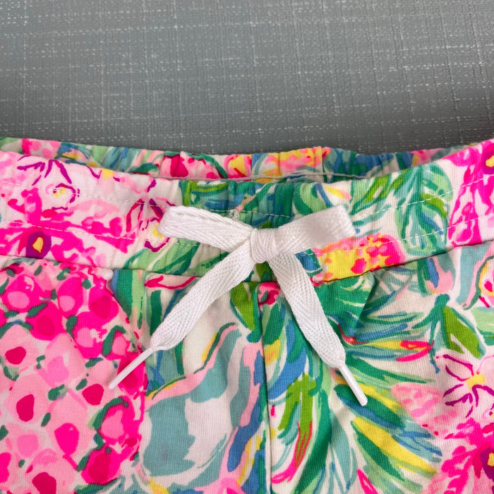 Lilly Pulitzer Girls Midea Shorts Resort White Pear Necessities M 6-7