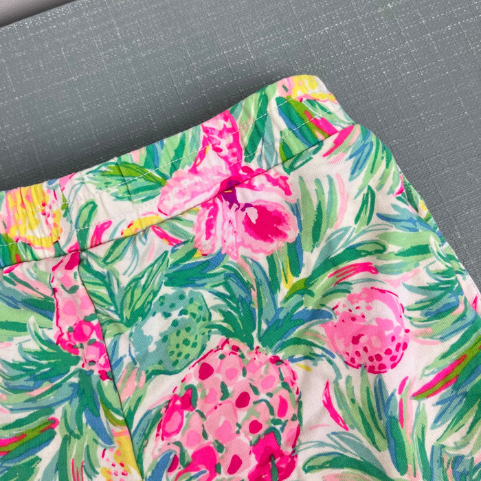 Lilly Pulitzer Girls Midea Shorts Resort White Pear Necessities M 6-7