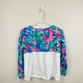 Lilly Pulitzer Girls Mini Finn Top Pundy Blue Isle Be Back XL 12-14 NWT
